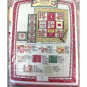 Cherry Delight Quilting Fabric Set By Stephanie Marrott 50" x 50" Wall Hanging/T